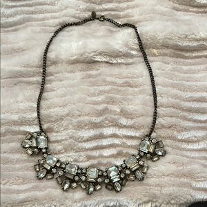 Elegant Silver Crystal Necklace